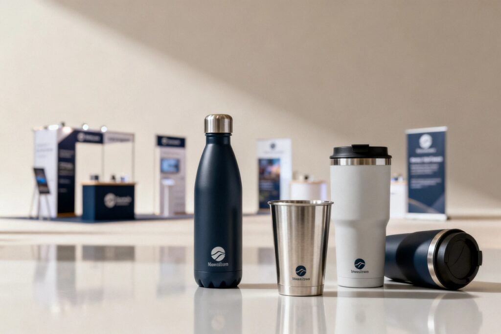 Cover image for: Branded Drinkware for Corporate Events 2026: The Complete Exhibitor's Guide to Custom Water Bottles, Tumblers, and Travel Mugs